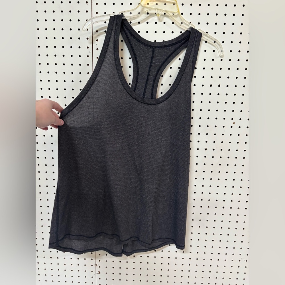 ☘️ Lululemon Grey Racerback Tank Top Size 8